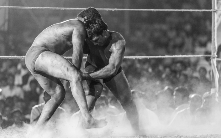 Kushti Ringen in Bombay